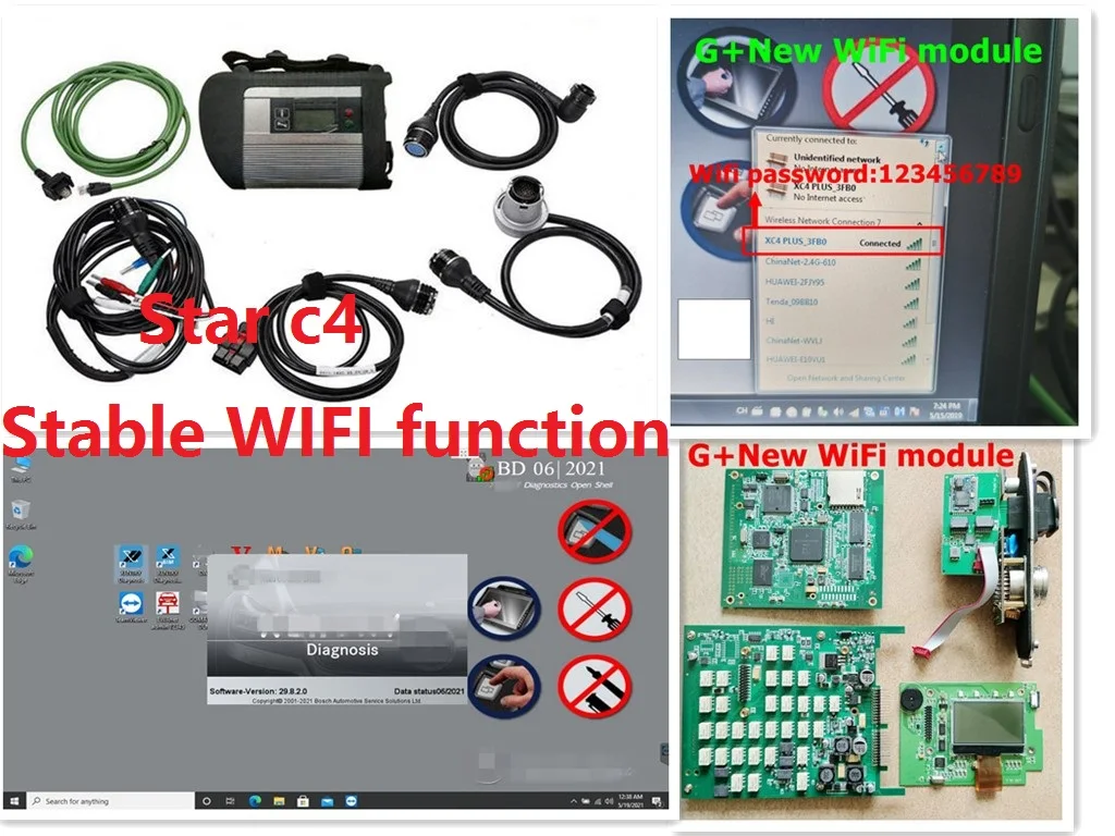 DOIP/WiFi Function MB STAR C4 SD Connect Compact 4 and V2022.06 software Diagnostic Tool works with D630 CF-19 FZ-G1 X220 - купить по