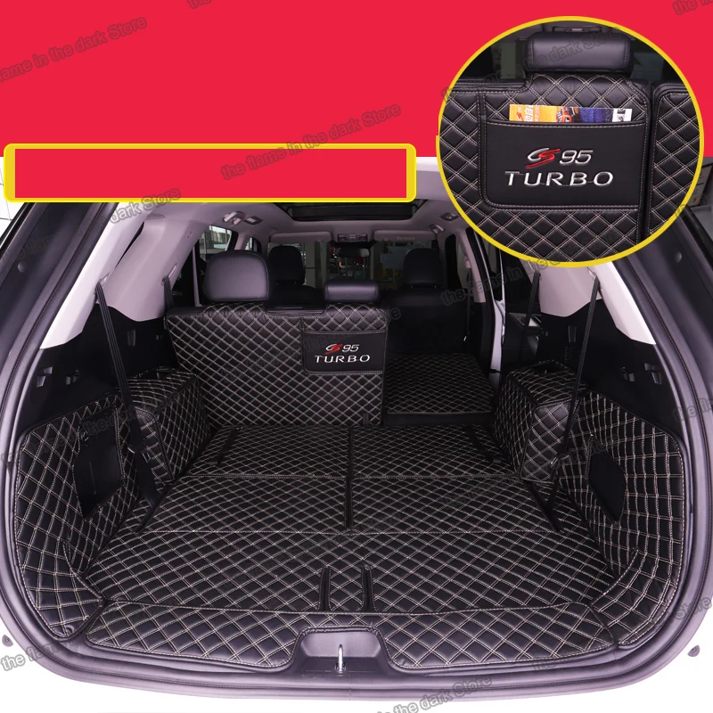 

lsrtw2017 for changan cs95 leather car trunk mat cargo liner 2018 2019 2020 SUV boot rug carpet interior accessories cover rear