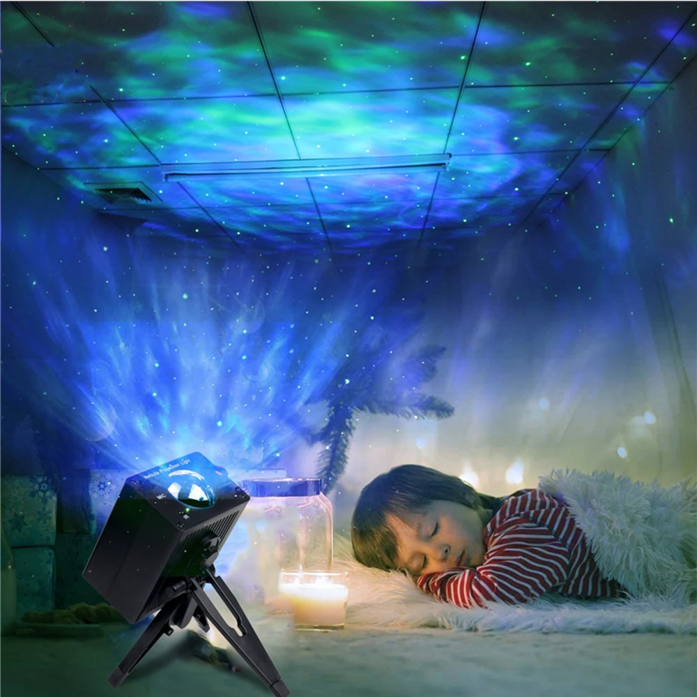 

Interstellar Galaxy Light Projector Star Skylight For Bedroom Projecteur LED Projection Sky Starry Night Light Nebula Projetor