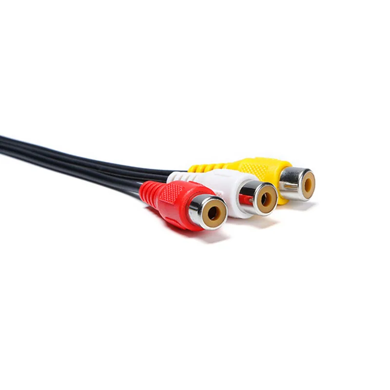 4 полюса 3 5 мм Мини AV папа к 3RCA мама M/F Аудио Видео кабель стерео до Rca для ТВ