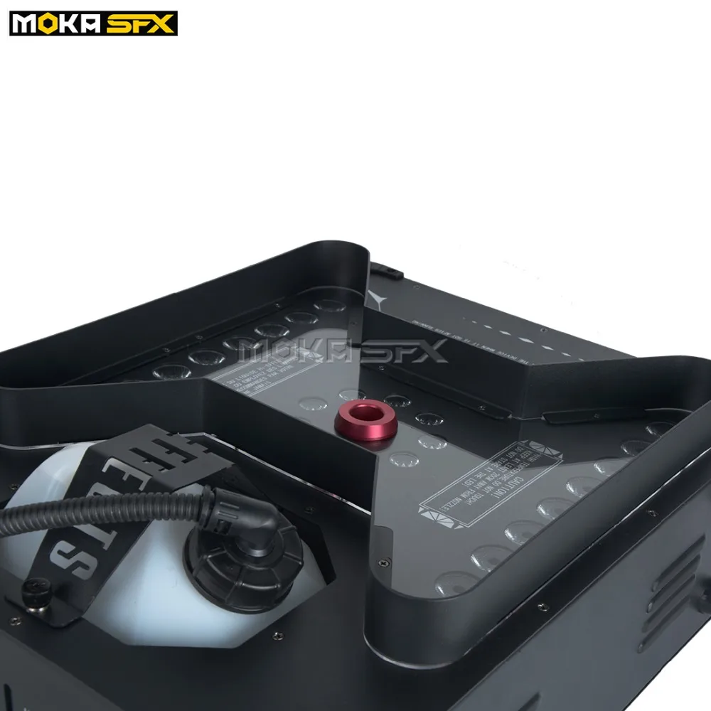 MOKA SFX супер струйная противотуманная Машина DMX 512 с пультом дистанционного управления мощный вертикальный дымоход светодиодный RGB цветной эффект вечерние украшения