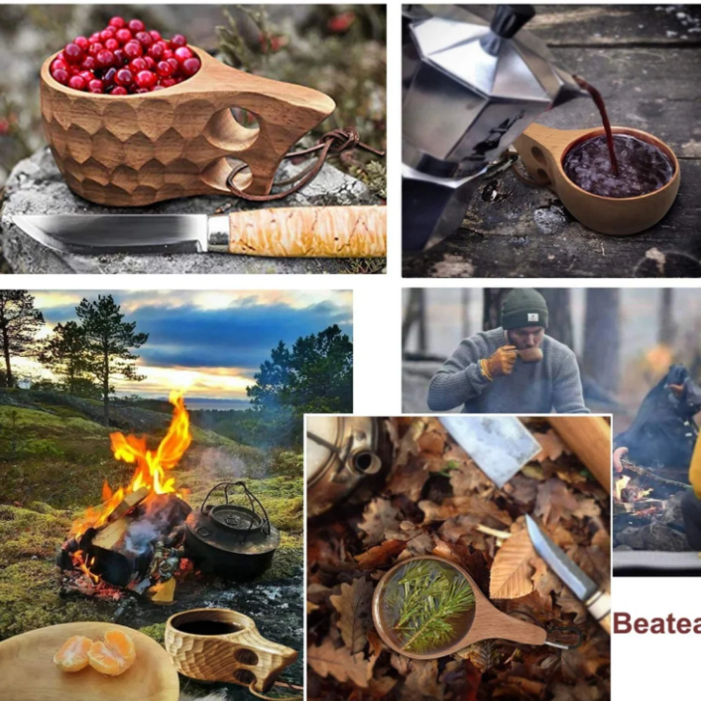 

Japanese-Style Wood Coffee Mug Portable Rubber Wooden Tea Milk Cups Drinking Mugs Drinkware Handmade Juice Lemon Teacup Gift