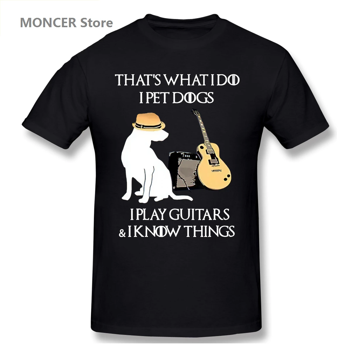 

THATS WHATIDO IPLAY GUITARS IKNGW THINGS T Shirt Men/WoMen T-shirt Short Sleeve Graphics Tshirt Brands Tee Tops