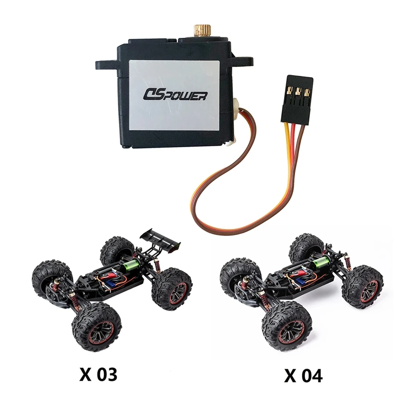

Metal Gear Brushless Servo for XLF X03 X04 X-03 X-04 1/10 RC Car Brushless Monster Truck Spare Parts Accessories