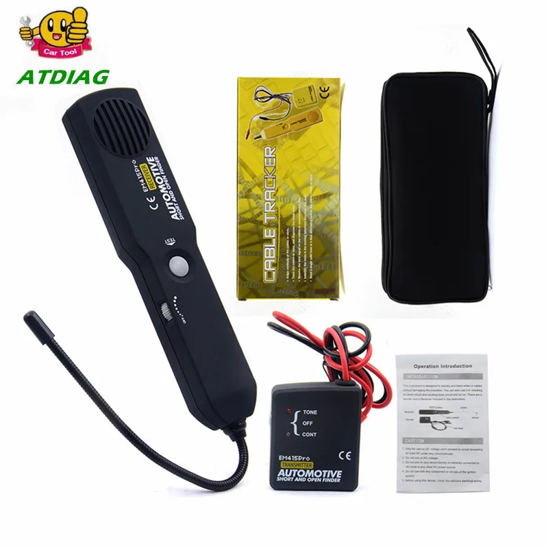 

EM415pro автомобильный тестер кабель провод короткий открытый Finder инструмент для ремонта Тестер автомобильный трассировщик Диагностика тон л...