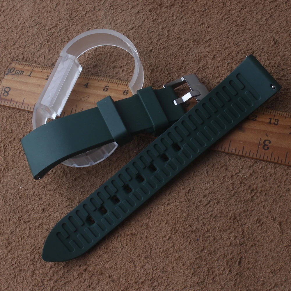 Мягкие силиконовые ремешки для часов сменный спортивный ремешок 20 мм 22