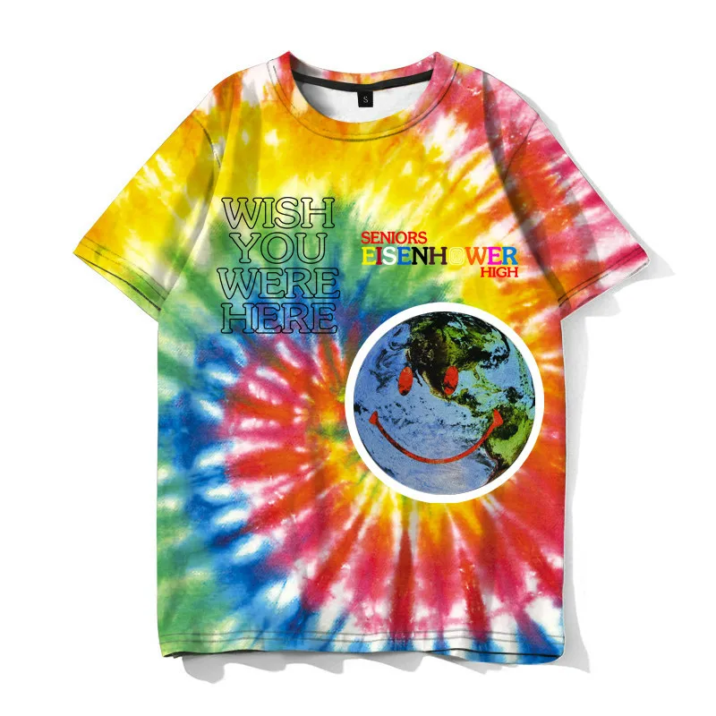 

2021 new fashion casual men's T-shirt hip hop fashion street personality T-shirt lovers top