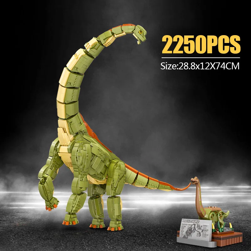 Творческий Парк Юрского периода мир динозавров Брахиозавр строительные блоки
