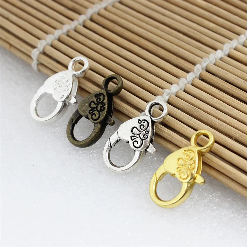 Застежка карабин для ожерелий браслетов цепочек 26 х15 мм 50 шт.|lobster clasp hooks|clasp hookheart