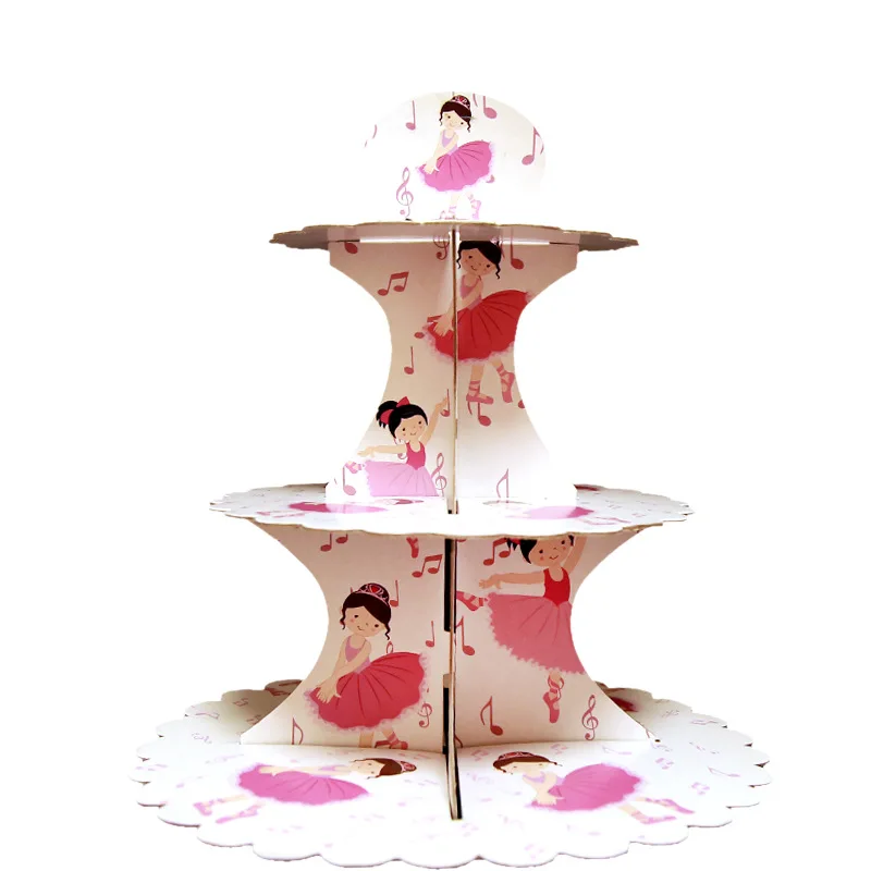 Фото 3 х уровневый милые балетные костюмы для девочек подставка свадебного торта