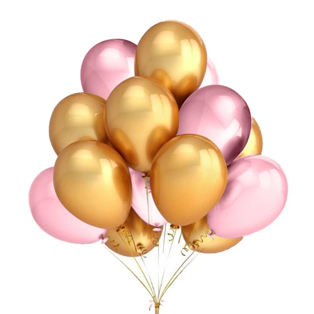 gold pink 10 шт./лот 10 дюймов Жемчужные золотые серебряные черные латексные шары на день рождения, свадьбу, вечеринку, Декор, воздушные гелиевые шары, подарки для детей - Цвет: gold pink