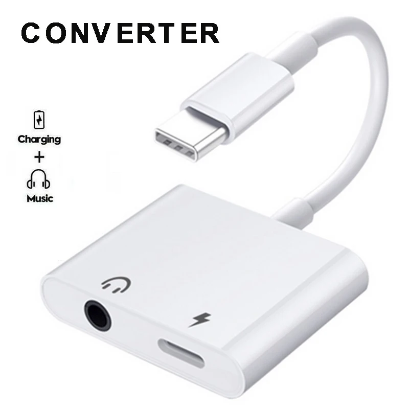 

Переходник DAC типа C 2 в 1, разветвитель для Samsung Note20 S20 Ultra Note10 Plus, коннектор USB C, зарядка и конвертер AUX для наушников