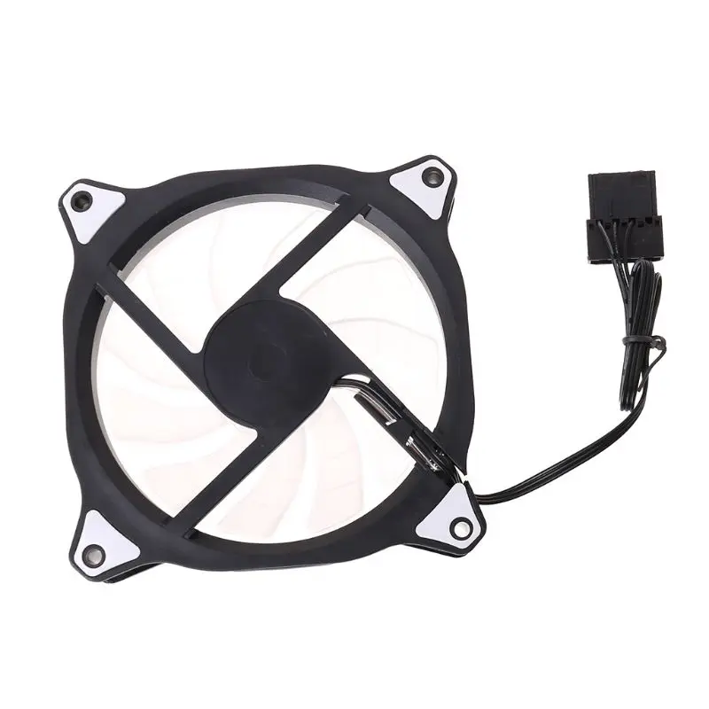 

1Set 120MM Computer PC Laptop Case Cooling Fan Adjustable RGB LED Light Cooler Quiet Cool Fan with Screws Accessories Dropship