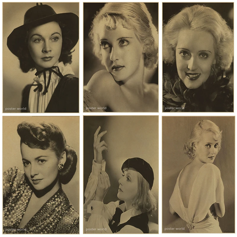 

Betty Davis Retro Nostalgic Poster Bar Home Decoration Paintings