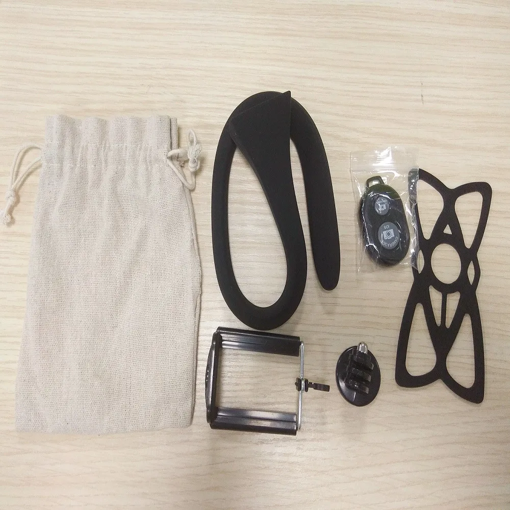 black Monkey Stick Pod-Гибкий штатив для камеры и селфи-Палка для Gopro SJCAM Xiao Yi Mi экшн-камеры и смартфона - Цвет: black