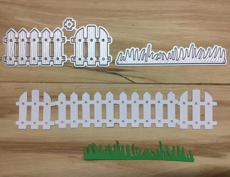 Металлический Сталь трава забор цветочного сада трафаретная пресс-форма для DIY