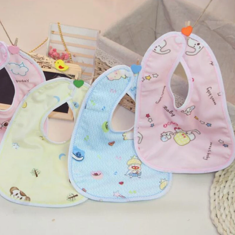 Детский хлопковый нагрудник 1 шт. водонепроницаемый с мультяшным рисунком для