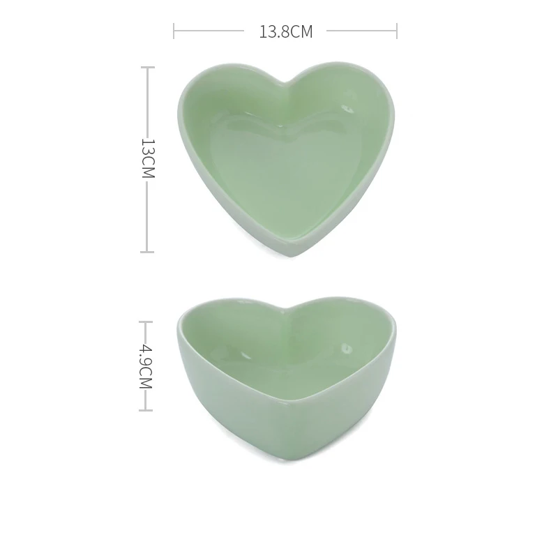 Чаша креативная любовь конфеты цвет розовый синий керамические в форме сердца
