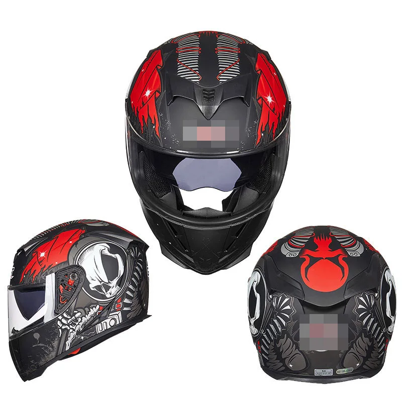 Полный лицевой карбоновый мотоциклетный шлем профессиональный гоночный для