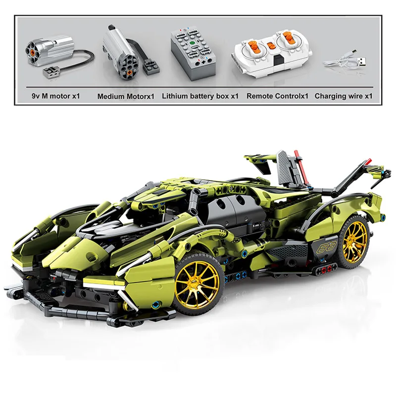 

New High-Tech Remote Control Super Speed Racing Car App RC Cars Model Building Blocks Bricks Educational Toys For Boys Gifts