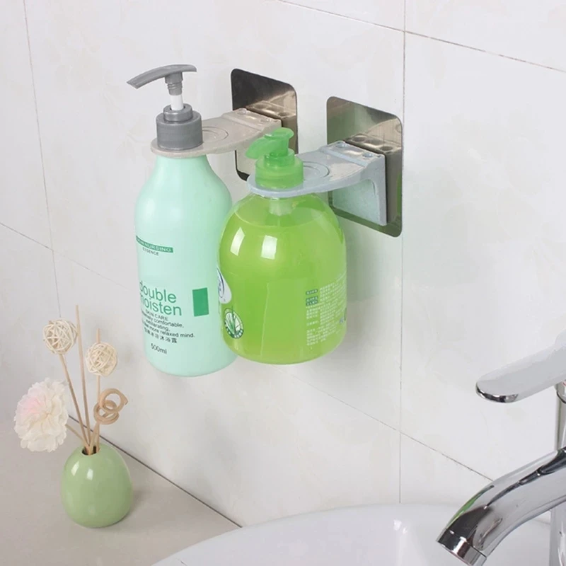 

450ml Soap Shampoo Dispenser Pump Shower Gel Wall Mount Bathroom Lotion Holder