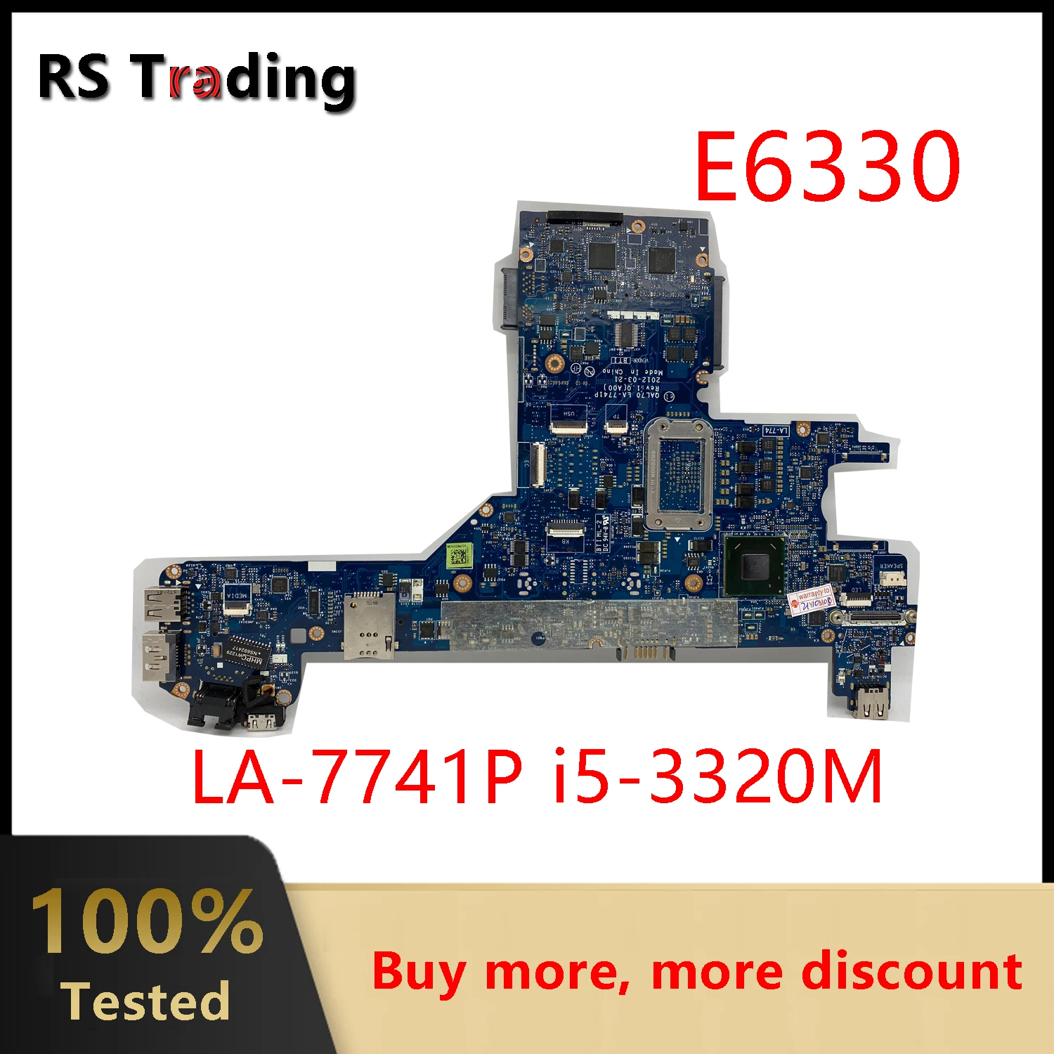 Новая деталь для материнской платы Dell Latitude E6330 E6430S QAL70 I5-3320M 0850YT 850YT материнская