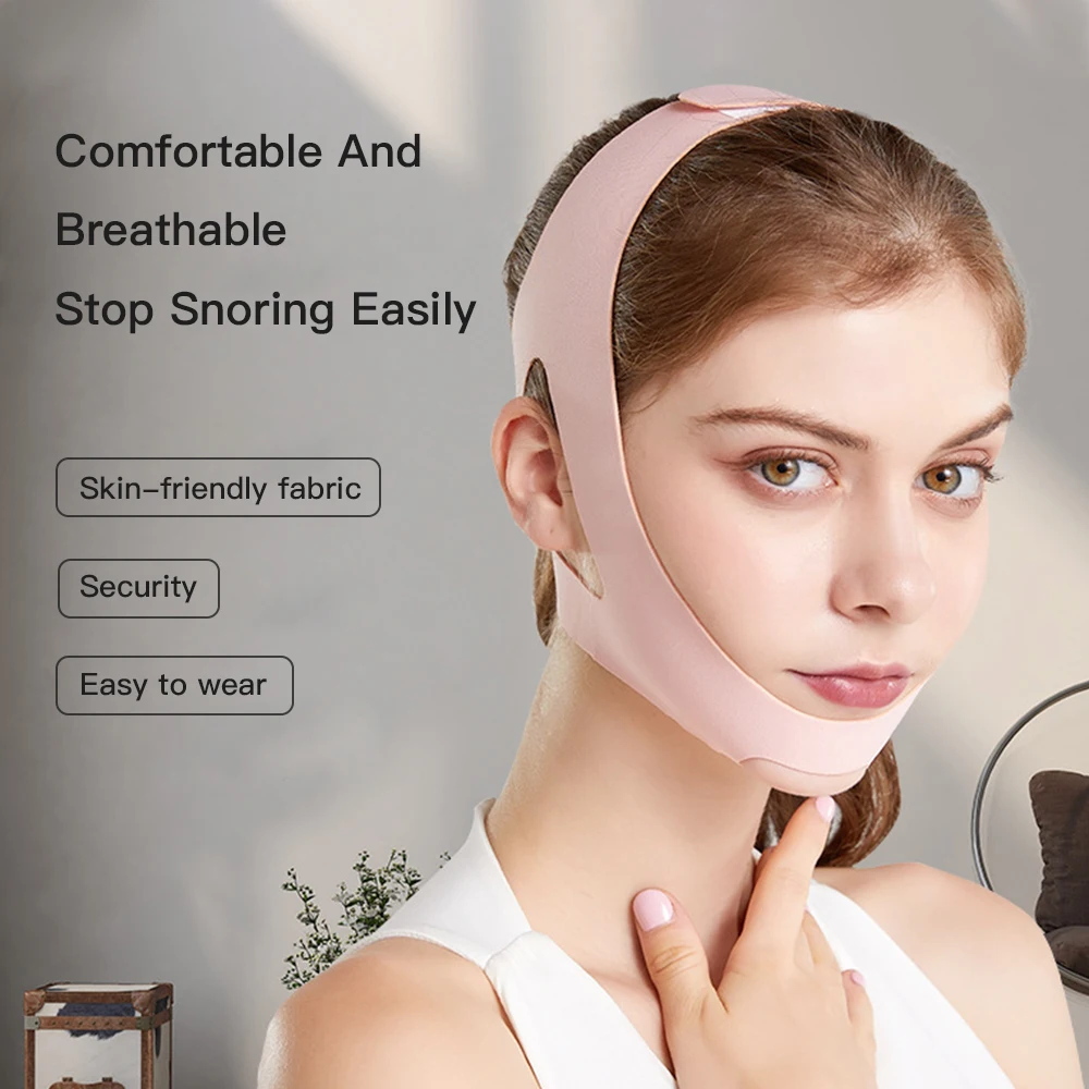 

Triangular Anti Snoring Belt Non Face Lifting Breathing Correction Device Children Anti Open Mouth Snoring Headband Health Care