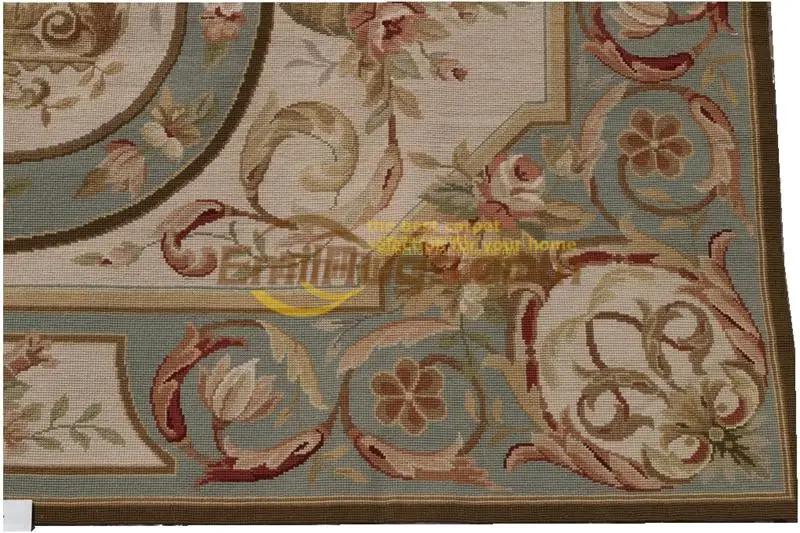

GORGEOUS HAND-STITCHED WOOL NEEDLE-POINT RUGS AT THE LOUVRE HOME DECORE FOLK ART WOOL KNITTING CARPETS