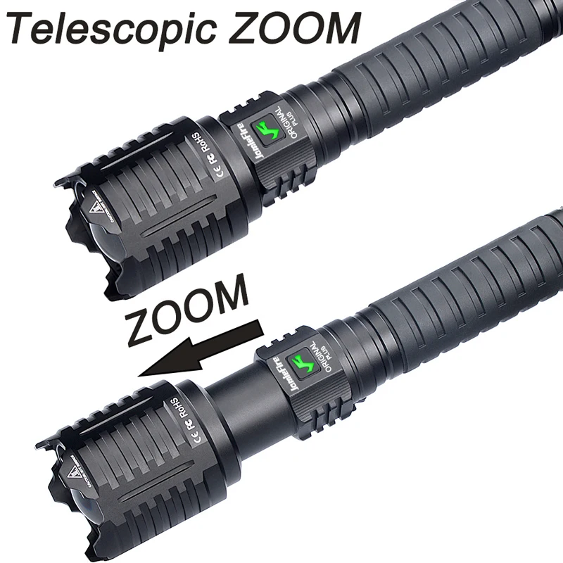 安い のvipリンクドロップ無料最大限に活用するため強力なXHP160懐中電灯と2個5000 3000mahの26650バッテリー