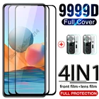 Закаленное стекло 4 в 1 для Xiaomi redmi note 10 9 pro max 10s 9s