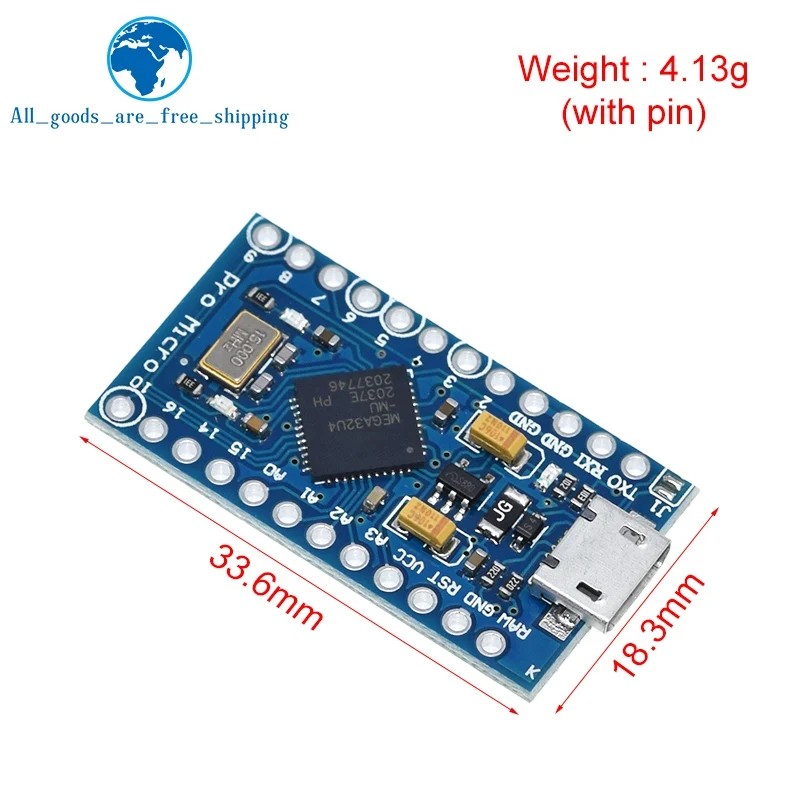Завеса Pro Micro ATmega32U4 5V 16 МГц заменить ATmega328 для Arduino Mini с 2 Row штыревые Leonardo Usb