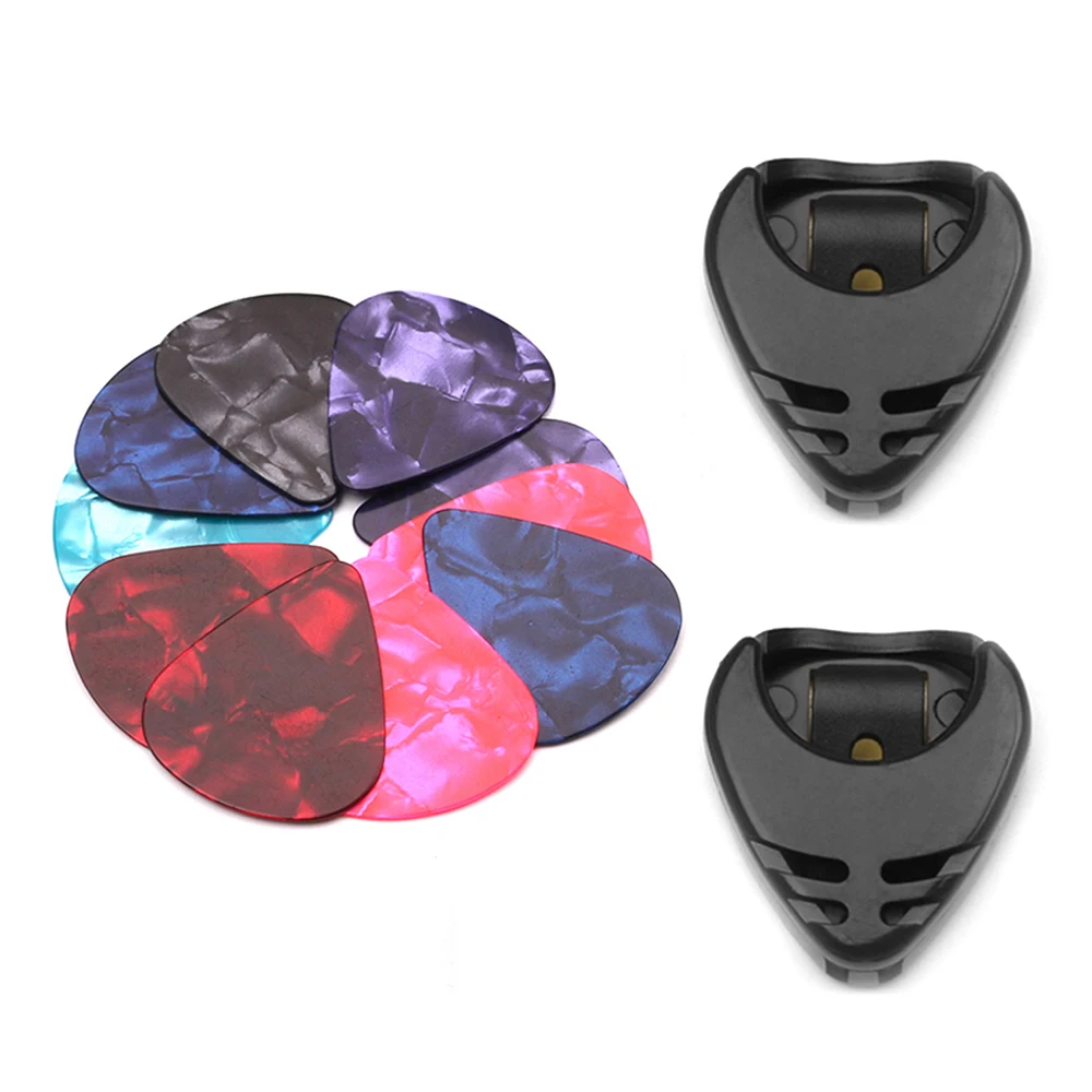 

Folk Guitar Accessories Kit Including Bridge Pins + Guitar Nuts + Celluloid Picks + Guitar Pick Holders + Bridge Pin Puller