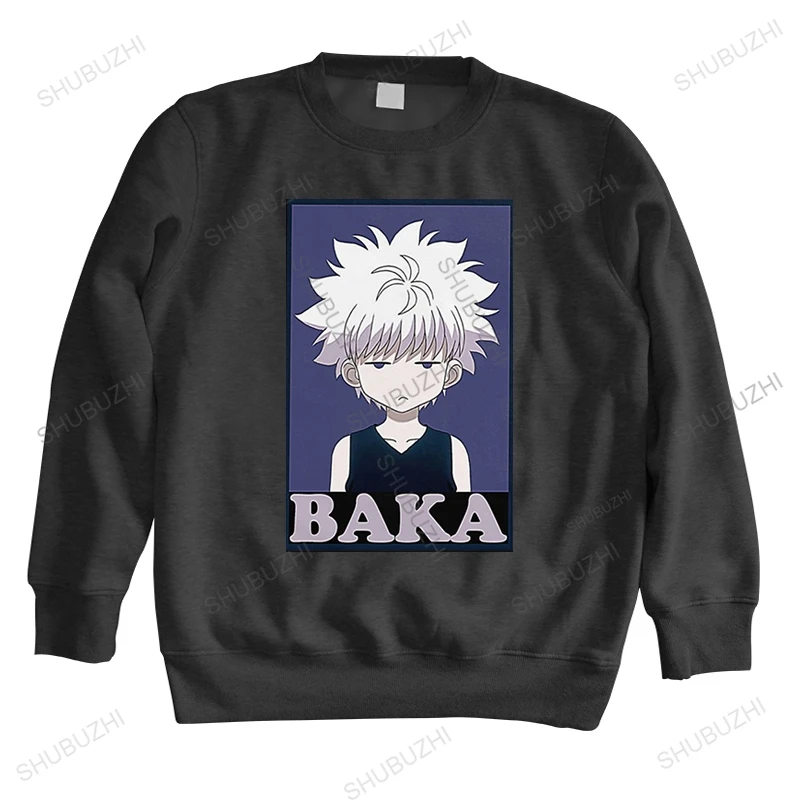 

Красивые толстовки Hunter X Hunter с длинным рукавом, хлопковая толстовка Killua Zoldyck Baka, повседневная классическая комиксная толстовка с рисунком Ан...