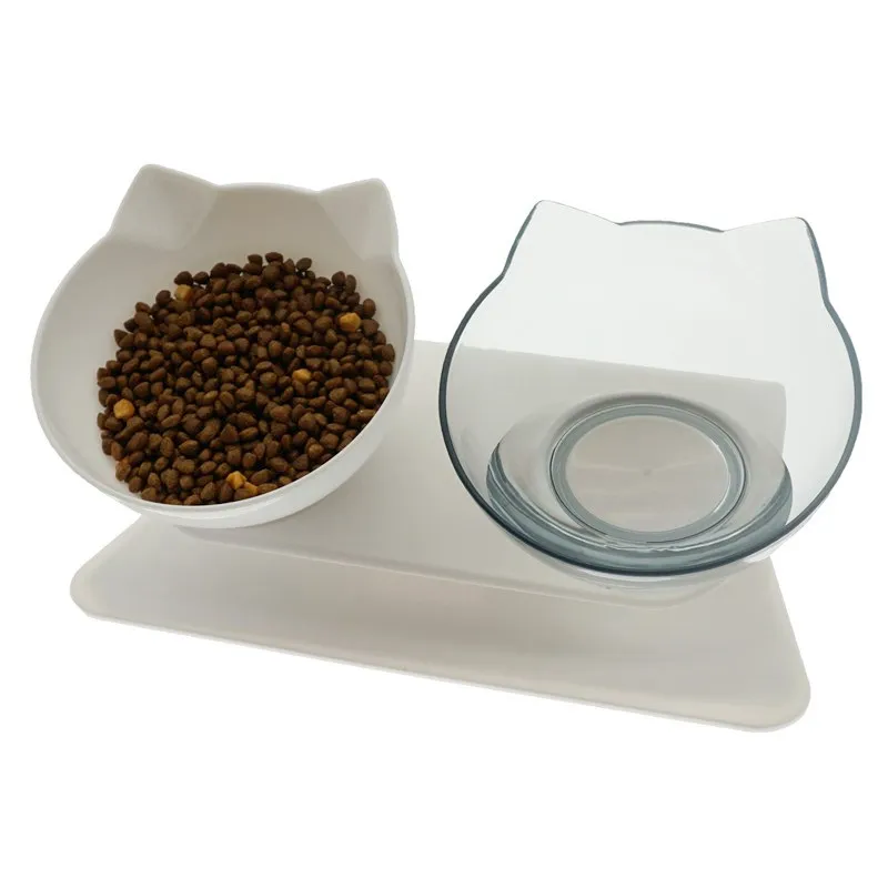 

Non-Slip Double Cat Bowl Dog Bowl With Stand Pet Feeding Cat Water Bowl For Cats Food Pet Bowls For Dogs Feeder Product Supplies