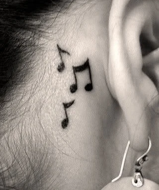 

Waterproof Temporary Tattoo sticker on ear finger music note bird stars line streak henna tatto flash tatoo fake for women 24