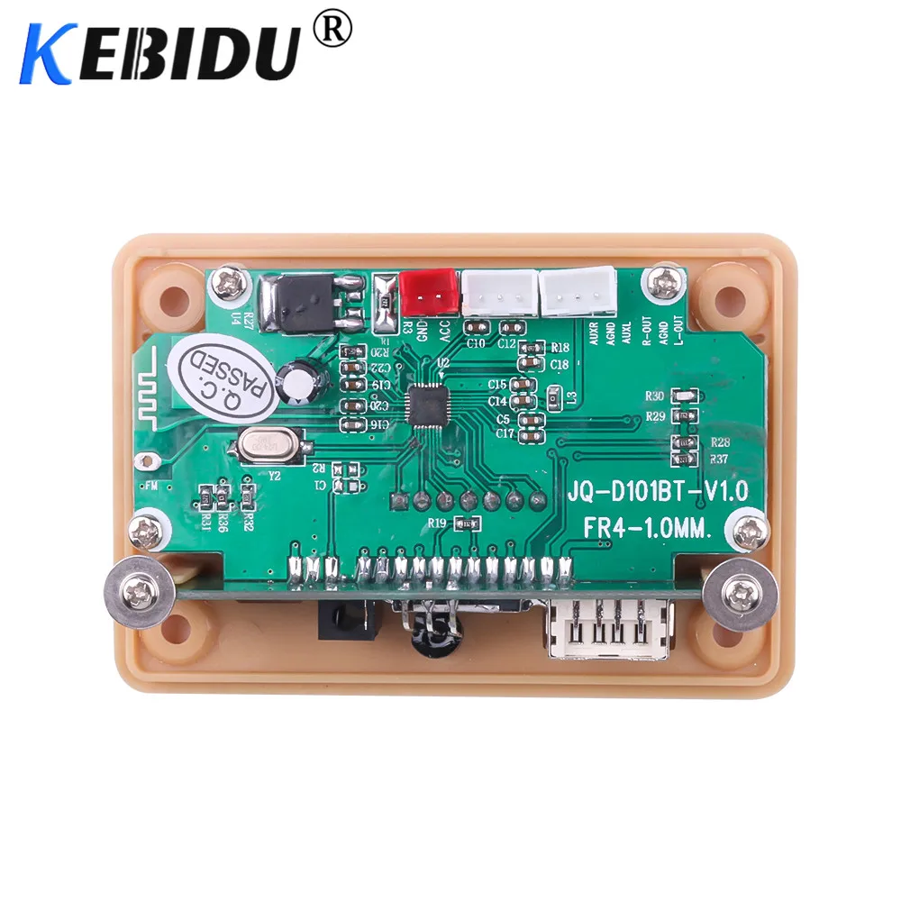 Kebidu 5V 12V MP3 декодер декодирующая плата модуль Bluetooth 5 0 в машину с USB туманный