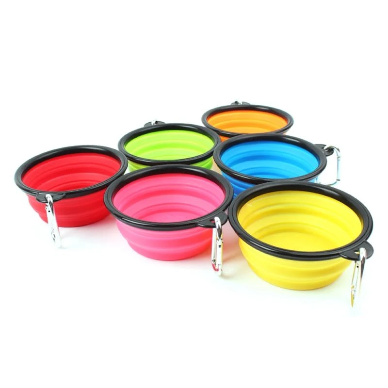 

Portable Silicone Plates Folding Cat Dog Bowls Outdoor Travel Pet Puppy Dog Feeder Food Container Dish Pet Dog Supplies Products