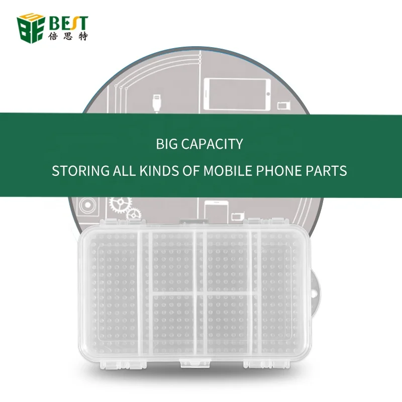 multi function big capacity component parts mobile phone parts box pvc plastic box double deck storage design storage box free global shipping