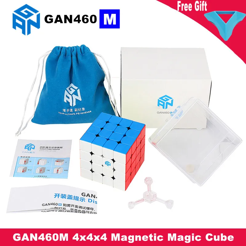 Магнитный куб GAN460M 4x4x4 магический 4x4 Gan460M скоростной профессиональная головоломка