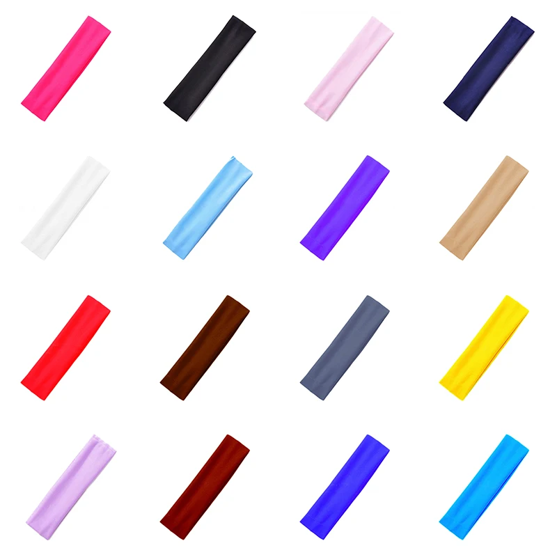 

Pure Cotton Sports Headband Washing Face Makeup Headband Lady Candy Color Sweat Absorbing Foldable Headband Hair Accessories