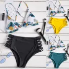 Женский купальник 2021, комплект бикини с принтом ананасов, купальник пуш-ап, пляжная одежда, Мягкий купальник, женские купальные костюмы