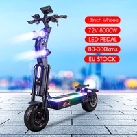 flj upgraded 8000w 13inch fat wheel 72v electric scooter with 90 130kms range dual motor big wheel e bike adults e scooter