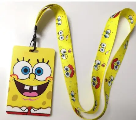 1 шт. мультяшный желтый Счастливый милый ПВХ Именной держатель для карт