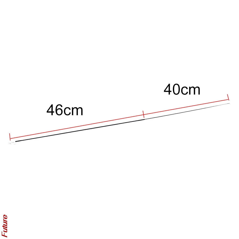 

New Product 46 Cm Strong Fishing Rod Soft Solid Carbon Spinning Lure Rod 2 Spacer Carbon Fishing Rod Spare Solid Solid