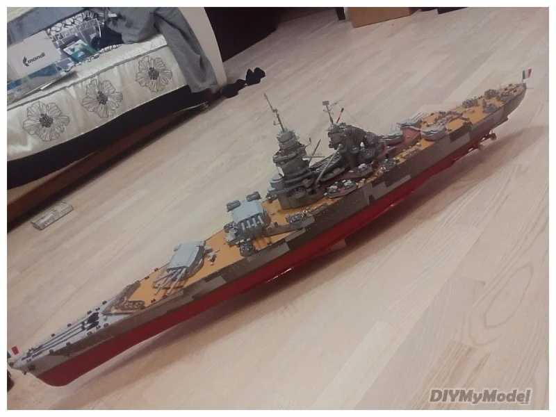 DIYMyModeI-rompecabezas de la Segunda Guerra Mundial francesa, modelo de papel hecho a mano, regalo, utillaje de pel&iacute;cula-2