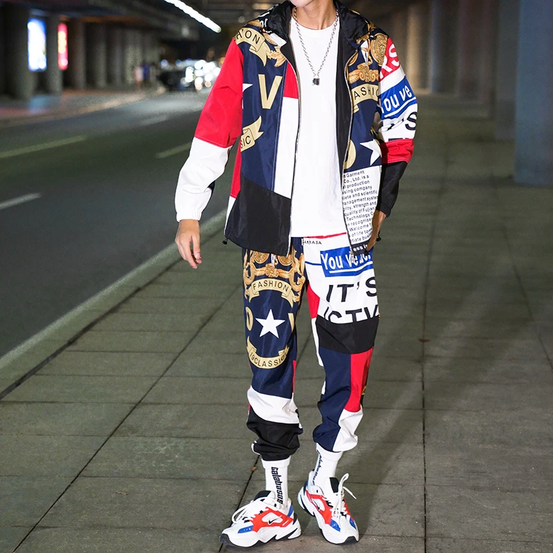 В Стиле Хип хоп спортивный костюм набор одежда для мальчика спортивные костюмы