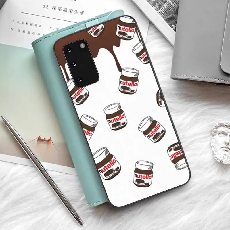 

Chocolate Nutella Phone Case for Samsung S10 21 20 9 8 plus lite S20 UlTRA 7edge