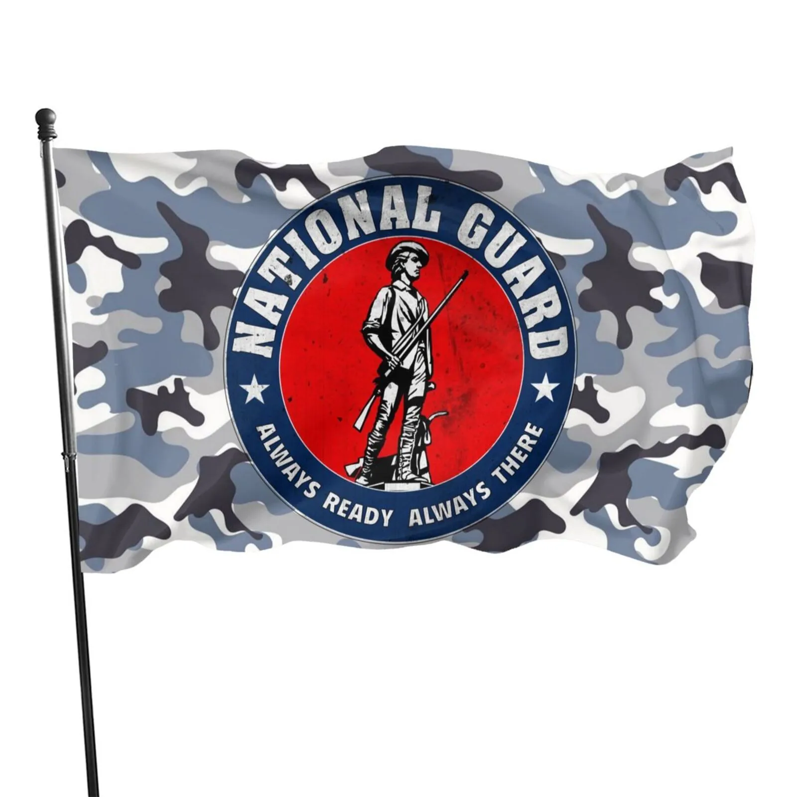 

Горячая Распродажа 3d печать изготовление на заказ Национальная гвардия всегда готовы всегда есть флаг