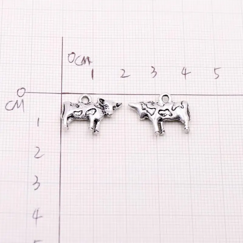 Серебряный цвет Металл DIY животные амулеты аксессуары для ювелирных изделий