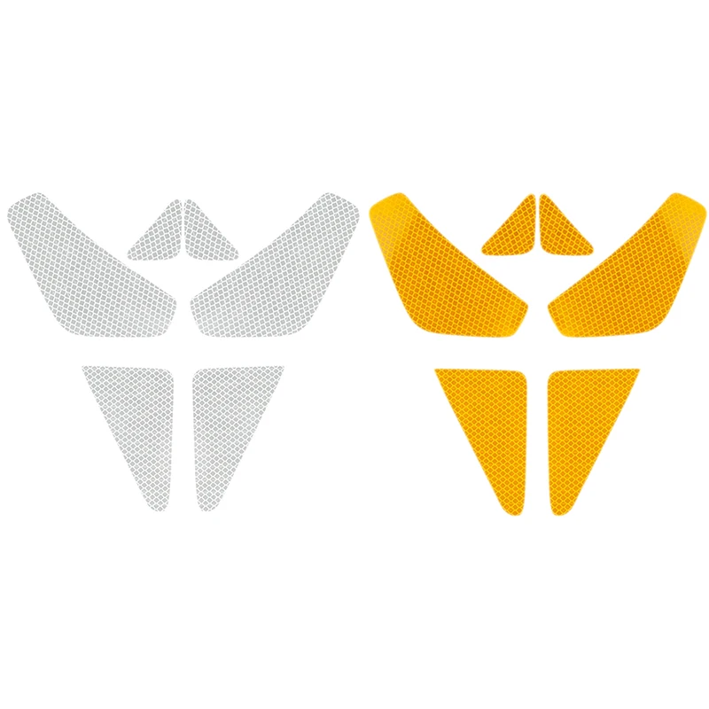 

4PCS Car Door Reflective Warning Stickers for Tesla Model 3 Safety Warning Mark Open High Reflective Strips